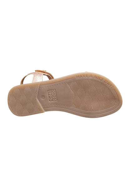 Sandalo bambina Gioseppo Effingham oro rosato pelle velcro comfort elegance