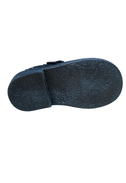 Stivaletti bambina Platis Martin nero pelle - Stile classico con zip laterale