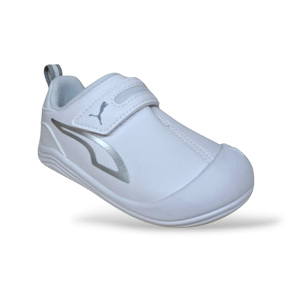 scarpe-puma-bambino-bianco-grigio-chiusura-a-strappo-e-fondo-morbido-scarpetteria-gica-trani
