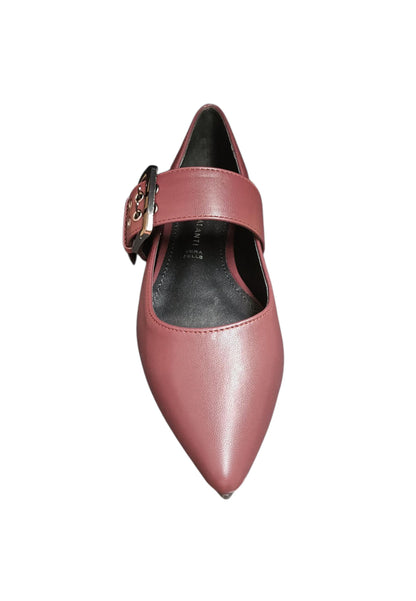 Ballerina donna Marina Galanti Punk bordeaux pelle fibbia elegance style